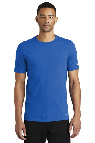 nike drifit cottonpoly tee nkbq5231 game royal
