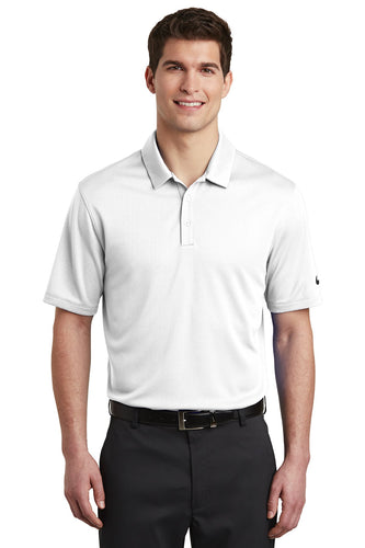 Nike White NKAH6266  company logo polos