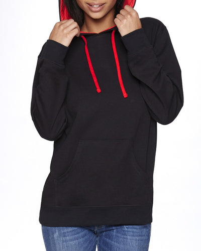 Next Level Black/ Red 9301 custom logo sweatshirts