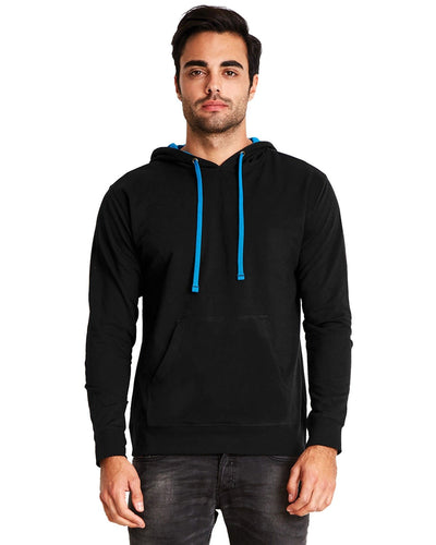 Next Level Black/ Turquoise 9301 custom logo sweatshirts