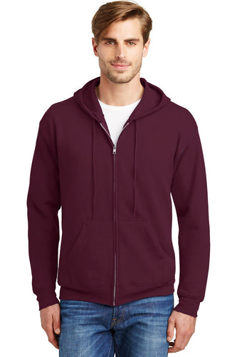 hanes maroon p180 sweatshirts with logos
