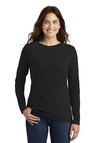 nike ladies core cotton long sleeve tee nkcd7300 black