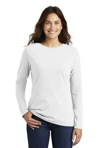 nike ladies core cotton long sleeve tee nkcd7300 white