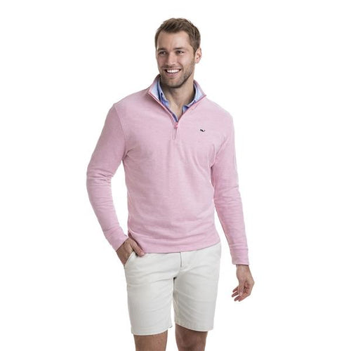 Vineyard Vines Men's Saltwater 1/4 Zip 1K1154 Jetty Red