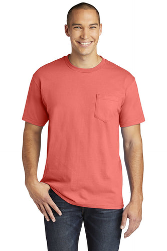 gildan hammer pocket t shirt h300 coral silk
