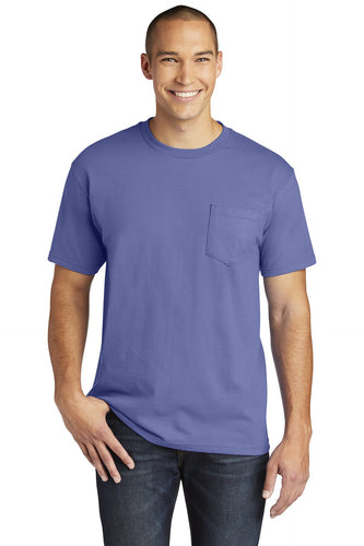 gildan hammer pocket t shirt h300 flo blue