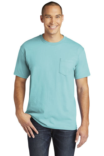 gildan hammer pocket t shirt h300 lagoon blue