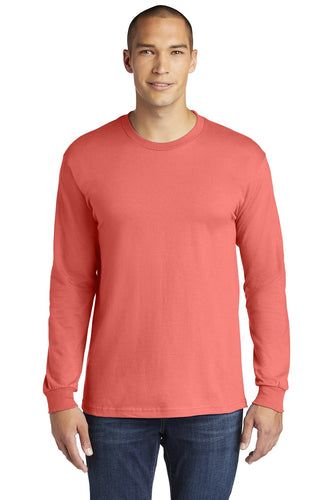 gildan hammer long sleeve t shirt h400 coral silk