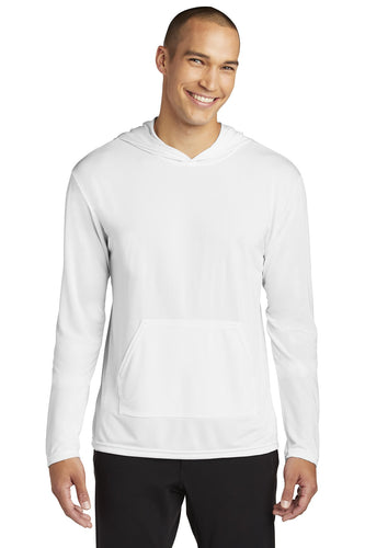 gildan performance core hooded t shirt 46500 white