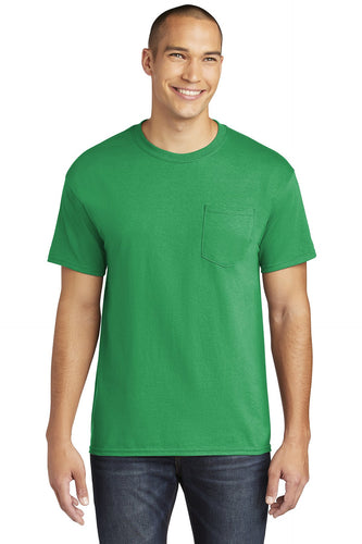 gildan heavy cotton pocket t shirt 5300 irish green