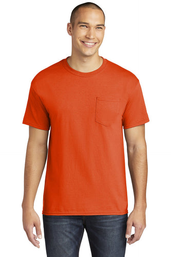 gildan heavy cotton pocket t shirt 5300 orange