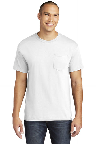 gildan heavy cotton pocket t shirt 5300 white