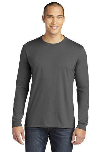 anvil combed ring spun cotton long sleeve t shirt 949 charcoal