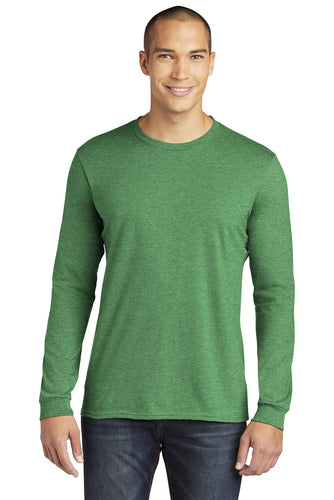 anvil combed ring spun cotton long sleeve t shirt 949 heather green