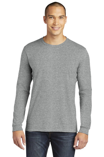 anvil combed ring spun cotton long sleeve t shirt 949 heather grey