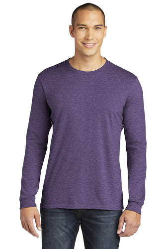 anvil combed ring spun cotton long sleeve t shirt 949 heather purple
