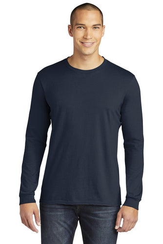 anvil combed ring spun cotton long sleeve t shirt 949 navy