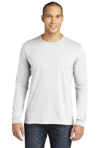 anvil combed ring spun cotton long sleeve t shirt 949 white