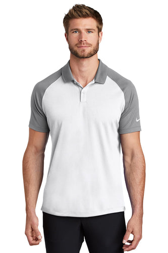 Nike White/ Cool Grey NKBV6047  custom logo polo shirts