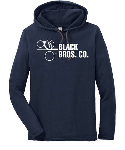 anvil lightweight long sleeve hooded t shirt 987an navy dark grey blackbros