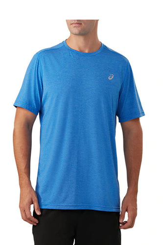 asics short sleeve run top a386 illusion blue