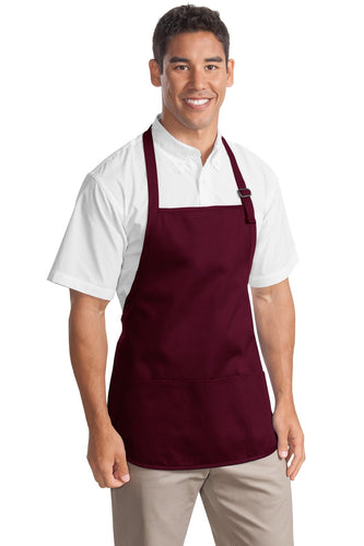 Port Authority Medium-Length Apron with Pouch Pockets