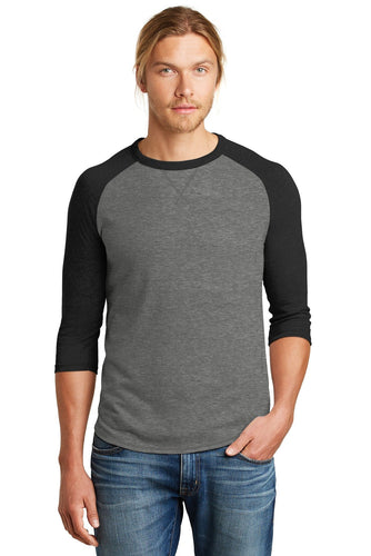 alternative dugout 3 4 sleeve vintage 50 50 tee vintage coal black