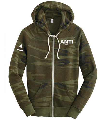 ANTI-BODY ZIP HOODIE, CAMO