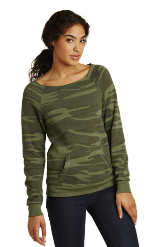 alternative apparel camo aa9582 sweatshirts with logos
