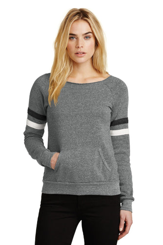 alternative apparel eco grey/ eco black/ eco ivory aa9583 custom dri fit sweatshirts