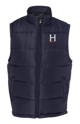 burnside puffer vest b8700 navy horton group