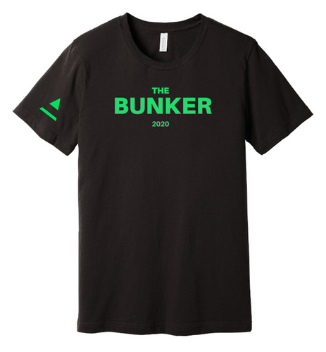 BUNKER RING SPUN TEE, BLACK/GREEN
