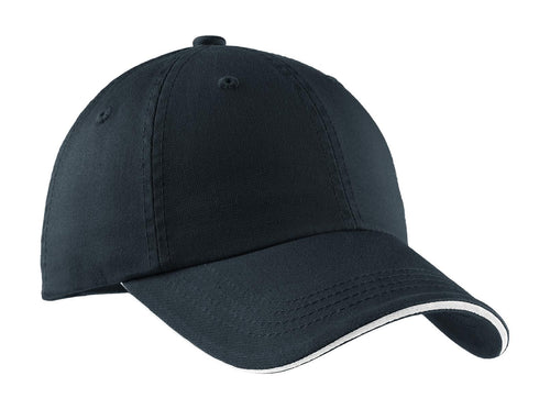 Port Authority Sandwich Bill Cap with Striped Closure