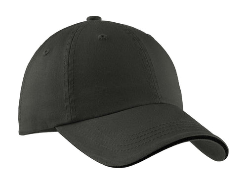 Port Authority Sandwich Bill Cap with Striped Closure