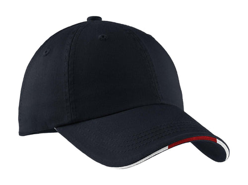 Port Authority Sandwich Bill Cap with Striped Closure