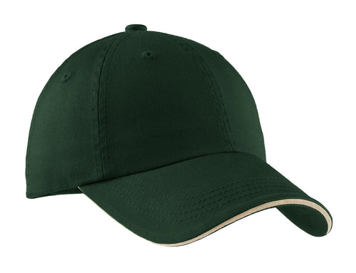 Port Authority Sandwich Bill Cap with Striped Closure
