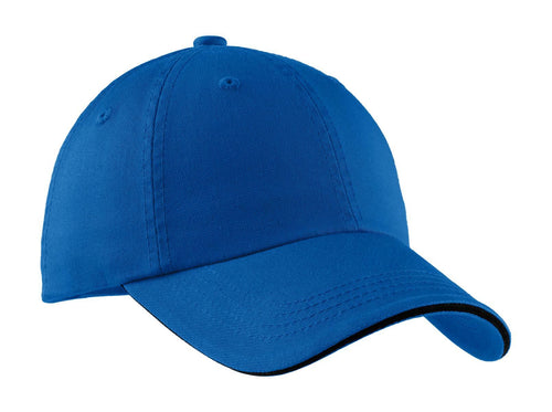 Port Authority Sandwich Bill Cap with Striped Closure