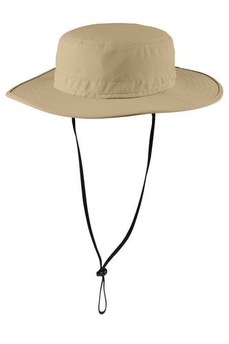 port authority outdoor wide brim hat c920 coffee cream
