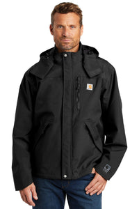 Carhartt Black CTJ162 embroidered jacket custom
