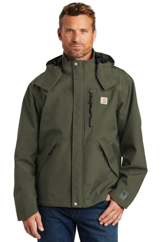 Carhartt Olive CTJ162 embroidered jacket custom
