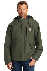 Carhartt Olive CTJ162 embroidered jacket custom