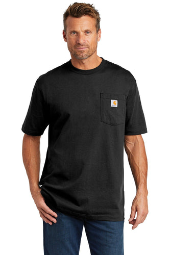 carhartt workwear pocket short sleeve t-shirt ctk87 black