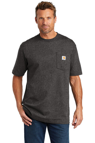carhartt workwear pocket short sleeve t-shirt ctk87 carbon heather