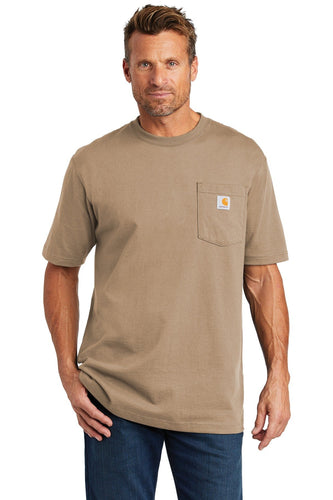 carhartt workwear pocket short sleeve t-shirt ctk87 desert