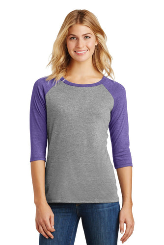 District Made Ladies Perfect Tri 3/4-Sleeve Raglan
