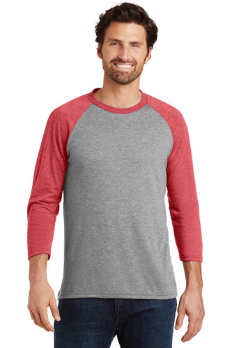 District Made Mens Perfect Tri 3/4-Sleeve Raglan