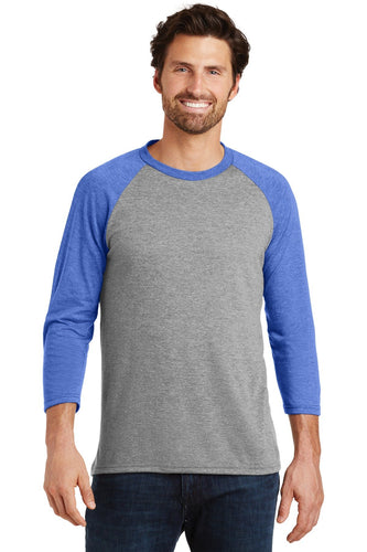 District Made Mens Perfect Tri 3/4-Sleeve Raglan
