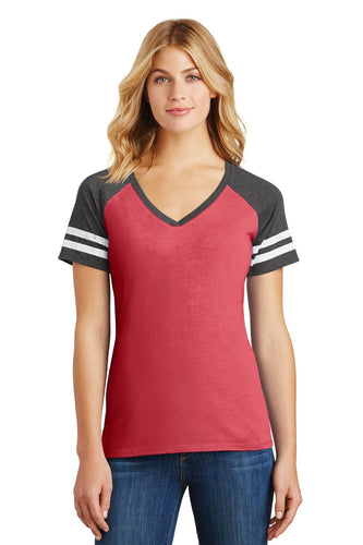 District Made Ladies Game V-Neck Tee