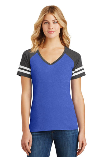 District Made Ladies Game V-Neck Tee