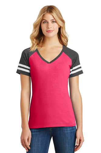 District Made Ladies Game V-Neck Tee